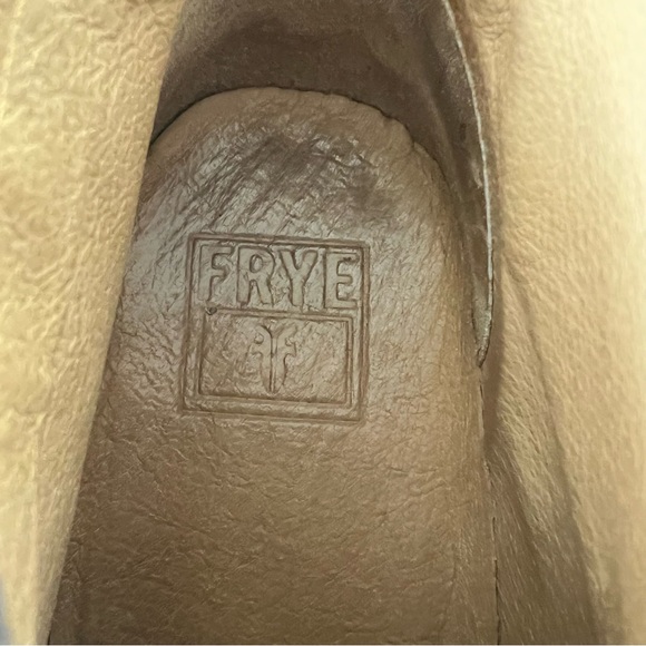 ♦️SOLD♦️FRYE Dark Brown Leather Braided Back Lace Up Chukka Ankle Boots Sz - Picture 10 of 16